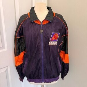 VINTAGE PURPLE AND ORANGE PRO‎ PLAYER PHOENIX SUNS WINDBREAKER JACKET